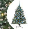 vidaXL Artificial Christmas Tree with 150 LEDs Green 85 x 85 x 120 cm
