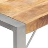 vidaXL Dining Table 160x80x75 cm Solid Rough Mango Wood