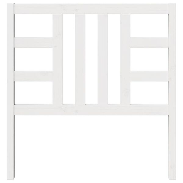 vidaXL Bed Headboard White 96x4x100 cm Solid Wood Pine