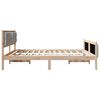 vidaXL Bed Frame Light Grey 180 x 200 cm Solid Pine Wood