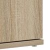 vidaXL Shoe Cabinet Sonoma Oak 80 x 39 x 178 cm Engineered Wood