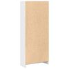 vidaXL Bookcase High Gloss White 60x24x143 cm Engineered Wood