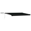 vidaXL Electric Retractable Awning Black and Anthracite 4 x 3 m