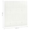vidaXL 4-Panel Room Dividers 2 pcs White 160x180 cm Steel