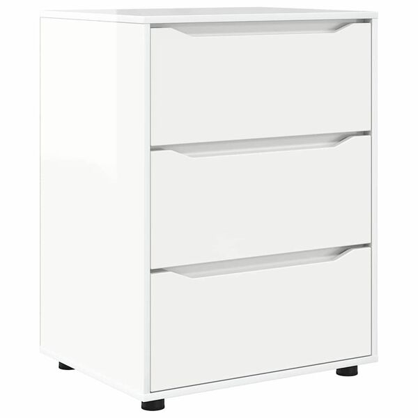 vidaXL Storage Cabinet High Gloss White 60 x 48 x 81 cm
