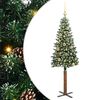 vidaXL Slim Christmas Tree with 150 LEDs Green and White 150 cm