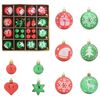 vidaXL Christmas Bauble Set 40 pcs Red and Green Plastic