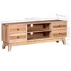 vidaXL TV Cabinet Solid Reclaimed Wood