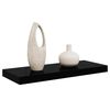 vidaXL Floating Wall Shelf High Gloss Black 60x23.5x3.8 cm MDF