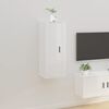 vidaXL Wall Mounted TV Cabinet High Gloss White 40x34,5x100 cm