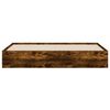 vidaXL Bed Frame with Drawers without Mattress Smoked Oak 200x200 cm