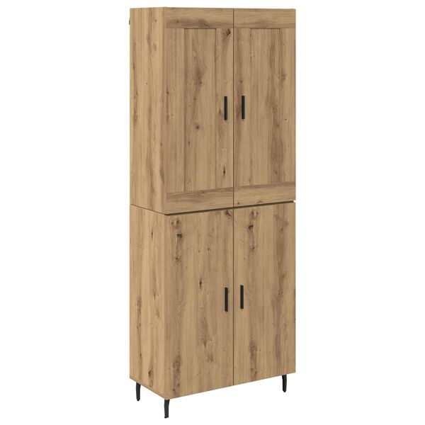 vidaXL Highboard 2 pcs Artisan Oak Engineered Wood