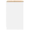 vidaXL Garage Storage Cabinet White 40x51x85 cm Solid Wood Pine