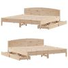vidaXL Bed Frame without Mattress 200x200 cm Solid Wood Pine