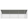 vidaXL Chicken Cage 3 pcs Silver 600 x 200 x 198.5 cm Galvanised Steel