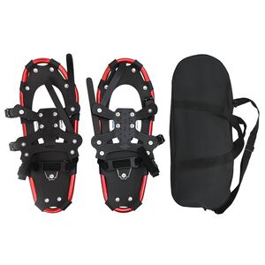 vidaXL 3 in 1 Snowshoes Red and Black 21 inches Aluminum and HDPE