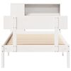 vidaXL Bookcase Bed without Mattress White 90x190 cm Single Solid Wood Pine