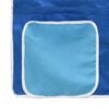 vidaXL Kids'Loft Bed Frame with Curtains Black and Blue 80 x 201 cm