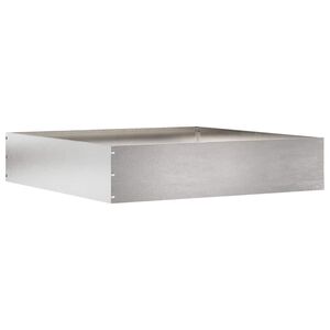 vidaXL Lawn Edging Silver 60 x 60 x 13 cm Stainless Steel