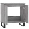 vidaXL Bathroom Cabinet Grey Sonoma 58x33x60 cm Engineered Wood