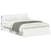 vidaXL Bed Frame with Storage White 150 x 200 cm Engineered Wood