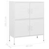 vidaXL Storage Cabinet White 80x35x101.5 cm Steel