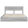 vidaXL Storage Bed Grey Sonoma 180 x 200 cm Engineered Wood