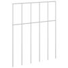 vidaXL Garden Fence Panel 48 pcs 25 x 30 cm Galvanised Steel Silver