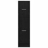 vidaXL Apothecary Cabinet Black oak 30 x 41 x 118 cm Engineered wood