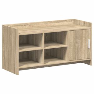 vidaXL Shoe Cabinet Sonoma Oak 100 x 39.5 x 51 cm Engineered Wood