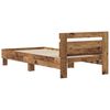 vidaXL Bed Frame with Headboard Old Wood 98.5 x 200 cm Engineered Wood
