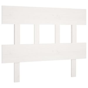 vidaXL Bed Headboard White 103.5x3x81 cm Solid Wood Pine