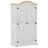 vidaXL Wardrobe Corona White 102x52x186 cm Solid Wood Pine