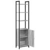 vidaXL Book Cabinet Grey Sonoma 40 x 24 x 161 cm Engineered Wood