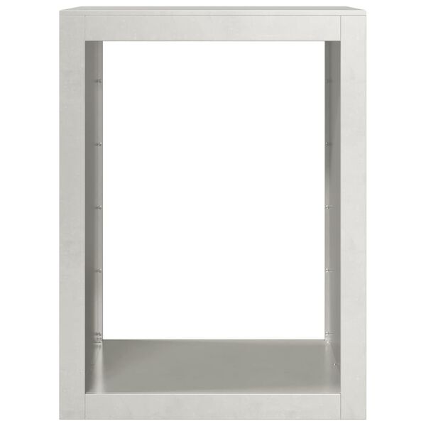 vidaXL Firewood Rack 60x40x80 cm Stainless Steel