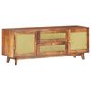 vidaXL TV Cabinet 124x29x45 cm Solid Mango Wood