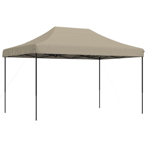 vidaXL Party Tent Folding Taupe 292 x 440 x 315 cm Oxford Fabric