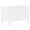 vidaXL Storage Box with Lid RANA White 80x49x54 cm Solid Wood Pine