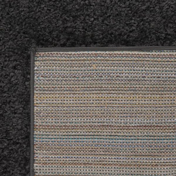vidaXL Shaggy Rug High Pile Anthracite 140x200 cm