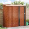 vidaXL Garden Sheds Brown 203 x 85.5 x 200 cm Metal