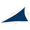 vidaXL Sunshade Sail Oxford Fabric Triangular 4x5x6.4 m Blue