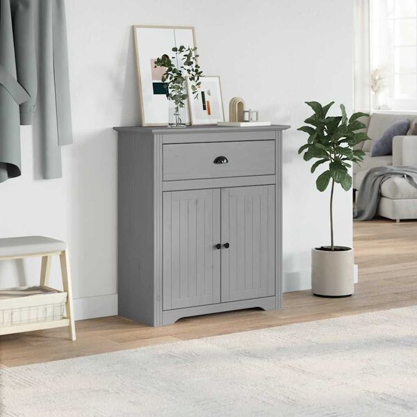 vidaXL Hallway Cabinet BODO Grey 80x35x90 cm