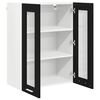 vidaXL Hanging Cabinet Black Oak 60 x 31 x 80 cm Engineered Wood