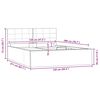 vidaXL Hydraulic Storage Bed Frame without Mattress Grey 120x200 cm