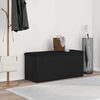 vidaXL Storage Bench Black oak 102 x 42 x 45 cm Engineered Wood