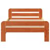 vidaXL Bed Frame without Mattress Wax Brown 90x200 cm Solid Wood Pine
