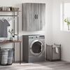 vidaXL Wall Mounted Cabinet Grey Sonoma 69.5x34x90 cm Engineered Wood