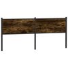 vidaXL Headboard Smoked Oak 190 cm Engineered Wood and Steel