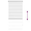 vidaXL Zebra blind 60.9x120 cm Fabric Width 56.7 cm white