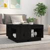 vidaXL Coffee Table Black 60x61x32.5 cm Solid Wood Pine